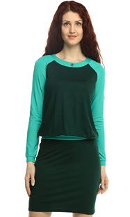 1276 Платье Темно-зеленый